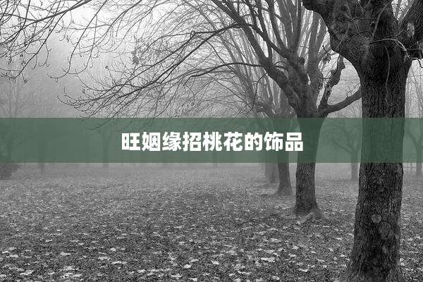旺姻缘招桃花的饰品