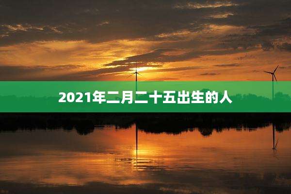 2021年二月二十五出生的人