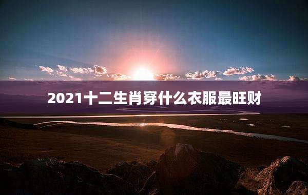 2021十二生肖穿什么衣服最旺财
