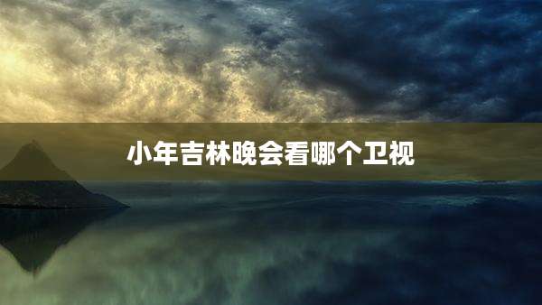 小年吉林晚会看哪个卫视