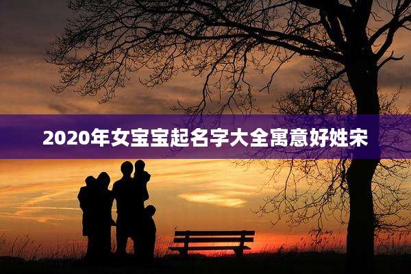 2020年女宝宝起名字大全寓意好姓宋