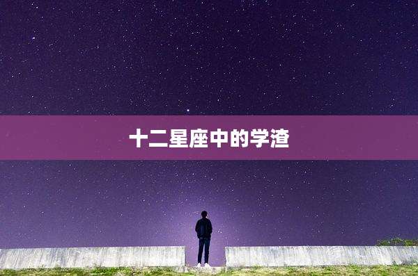 十二星座中的学渣