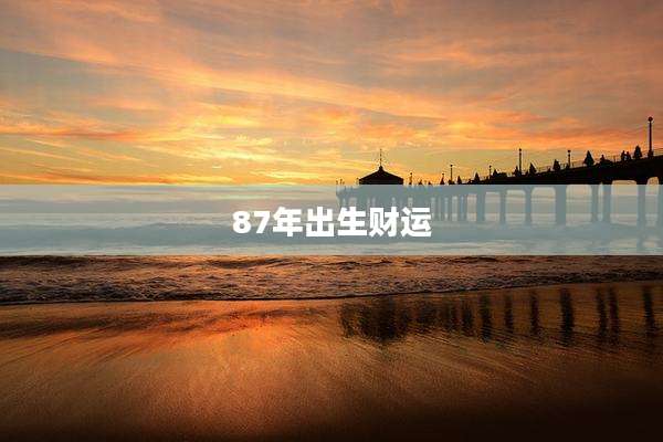 87年出生财运