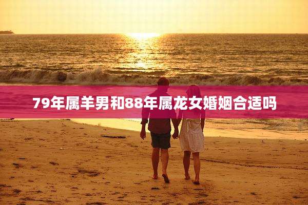 79年属羊男和88年属龙女婚姻合适吗