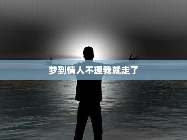 梦到情人不理我就走了