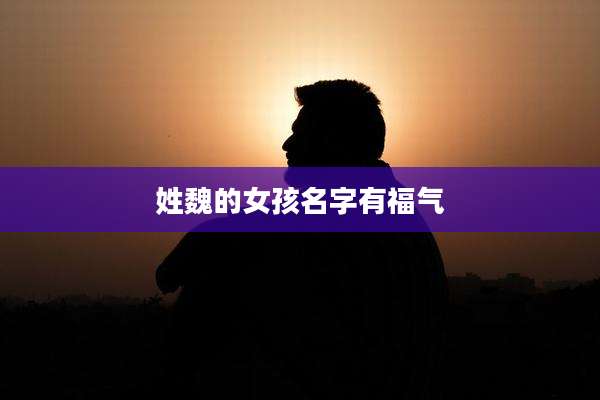 姓魏的女孩名字有福气