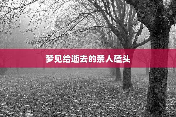 梦见给逝去的亲人磕头