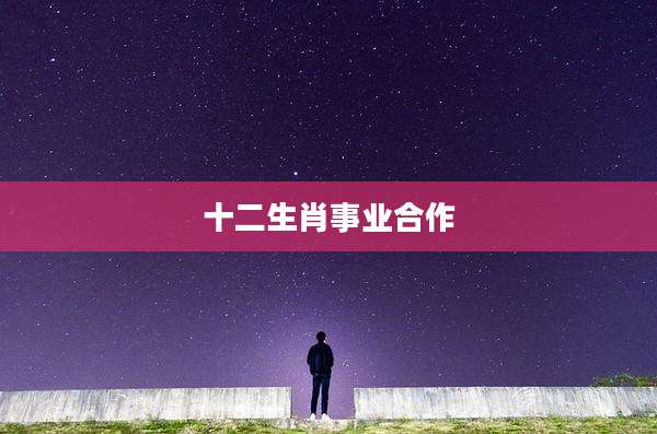 十二生肖事业合作