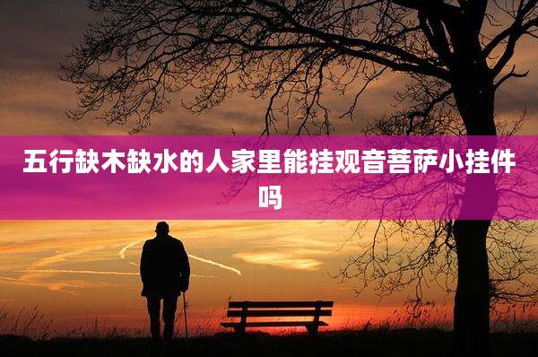 五行缺木缺水的人家里能挂观音菩萨小挂件吗