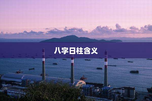 八字日柱含义