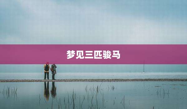 梦见三匹骏马