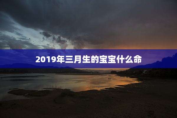 2019年三月生的宝宝什么命