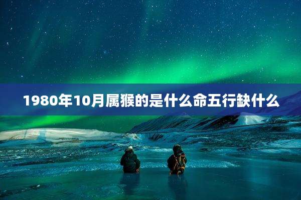 1980年10月属猴的是什么命五行缺什么