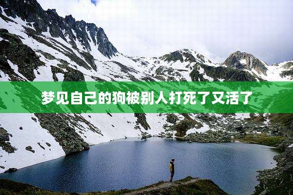 梦见自己的狗被别人打死了又活了