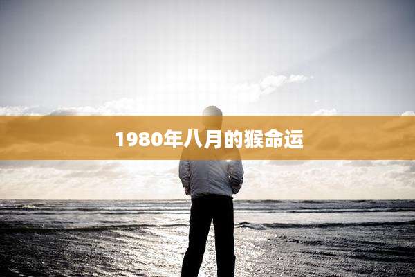 1980年八月的猴命运