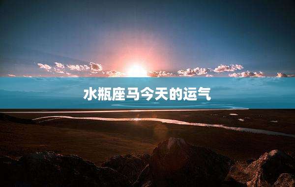 水瓶座马今天的运气