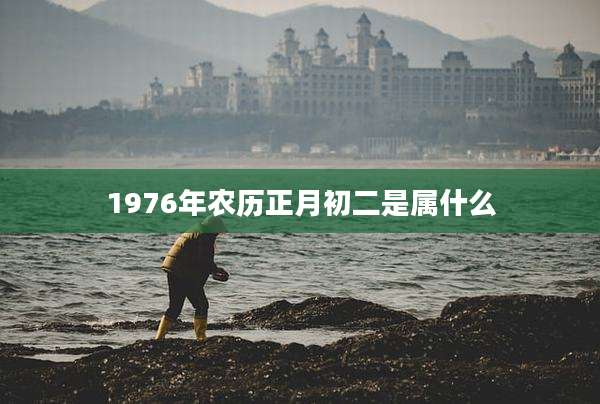 1976年农历正月初二是属什么