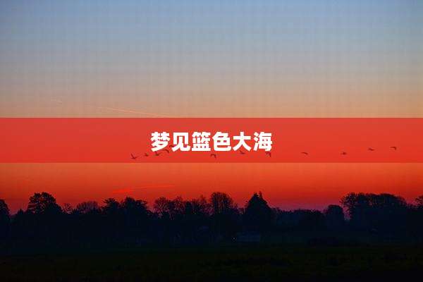 梦见篮色大海