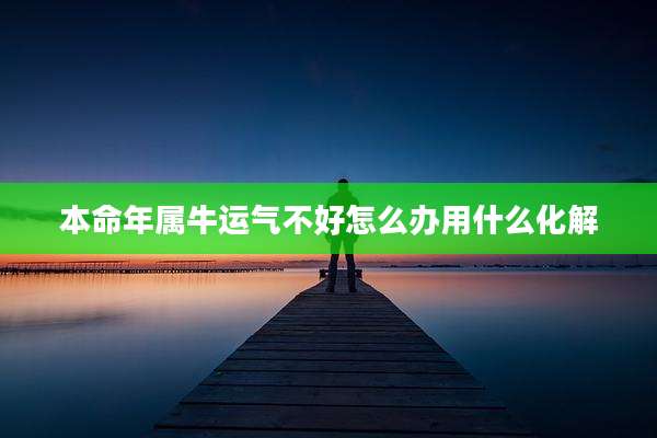 本命年属牛运气不好怎么办用什么化解