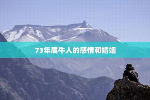 73年属牛人的感情和婚姻