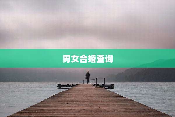 男女合婚查询