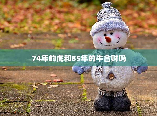 74年的虎和85年的牛合财吗