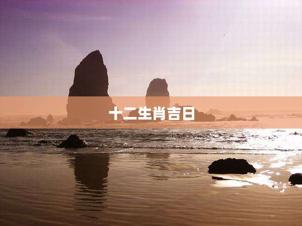 十二生肖吉日