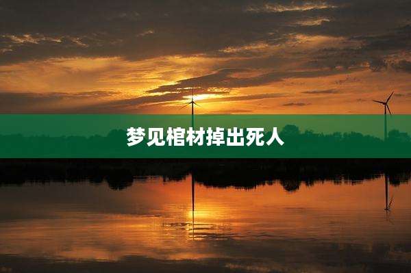 梦见棺材掉出死人