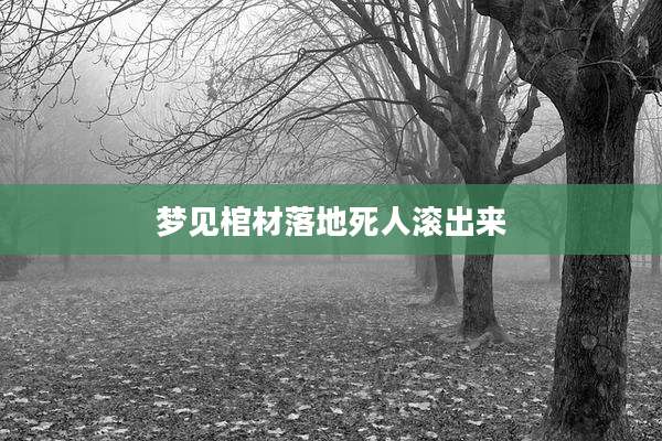 梦见棺材落地死人滚出来
