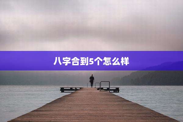八字合到5个怎么样