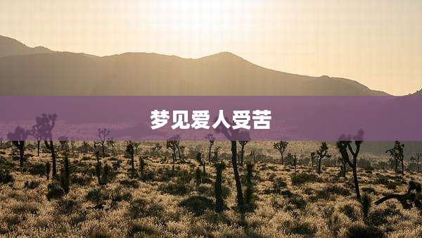 梦见爱人受苦