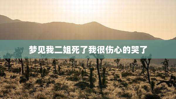 梦见我二姐死了我很伤心的哭了