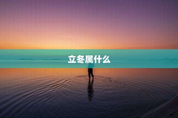 立冬属什么