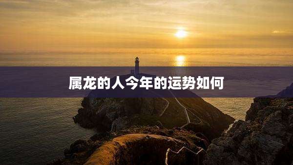属龙的人今年的运势如何