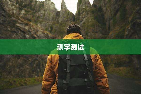测字测试
