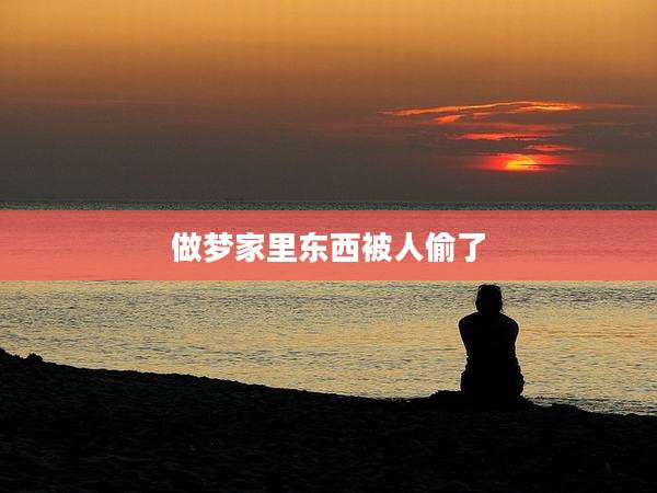 做梦家里东西被人偷了