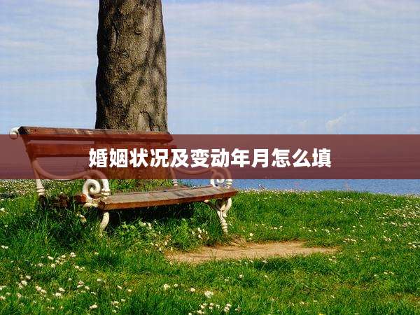 婚姻状况及变动年月怎么填