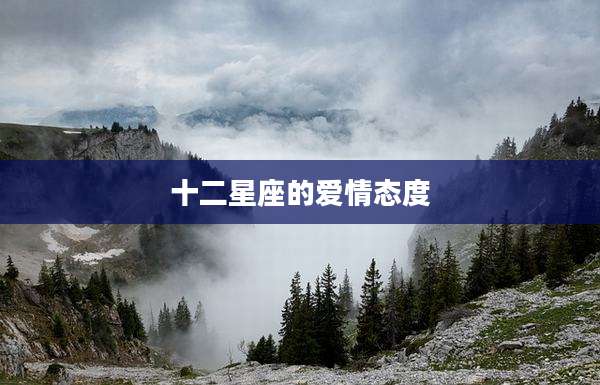 十二星座的爱情态度