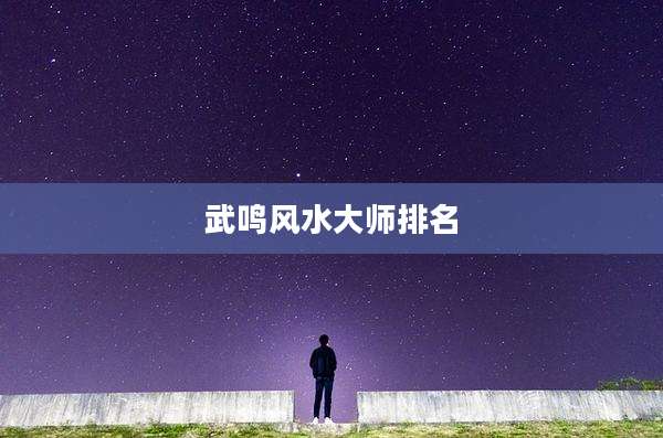武鸣风水大师排名