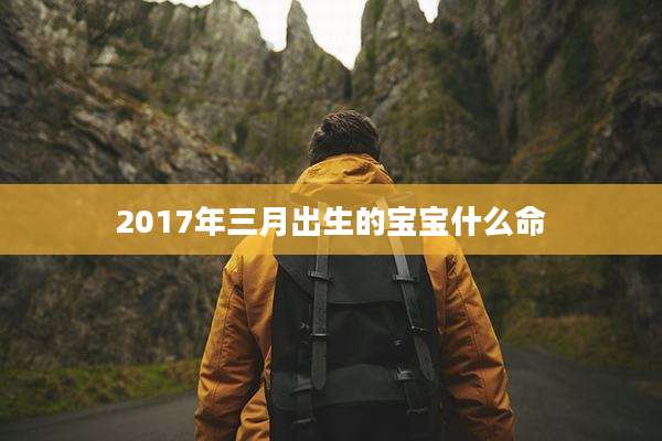 2017年三月出生的宝宝什么命