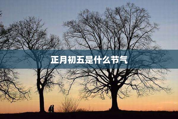 正月初五是什么节气