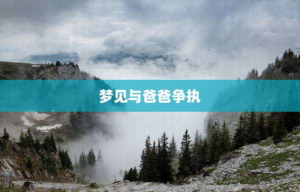 梦见与爸爸争执