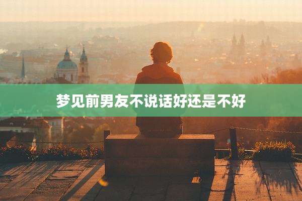 梦见前男友不说话好还是不好