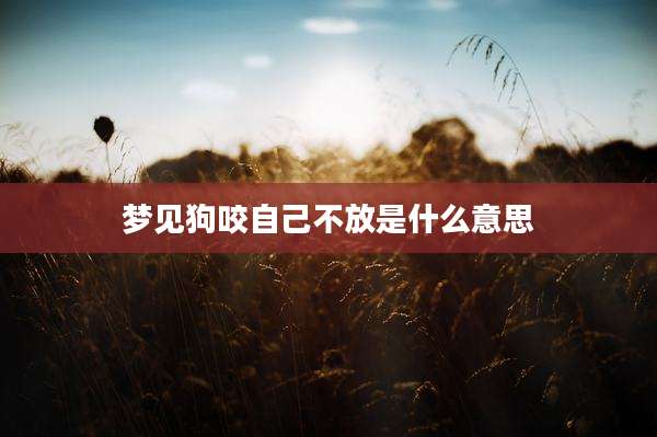 梦见狗咬自己不放是什么意思