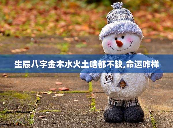 生辰八字金木水火土啥都不缺,命运咋样