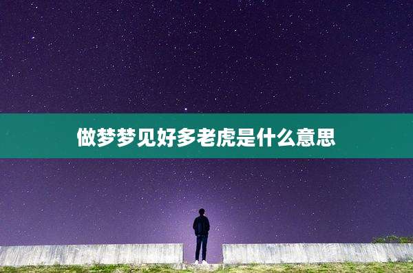 做梦梦见好多老虎是什么意思