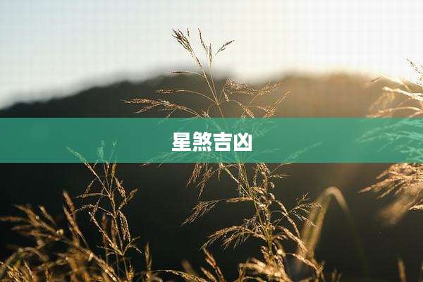 星煞吉凶