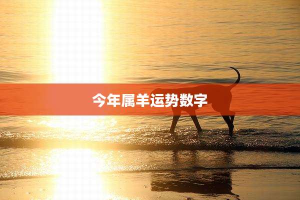 今年属羊运势数字