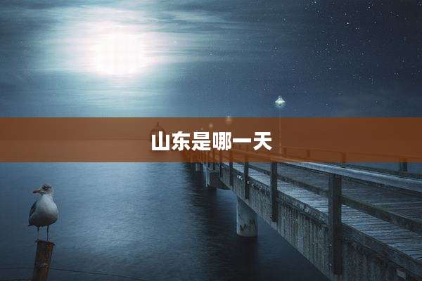 山东是哪一天