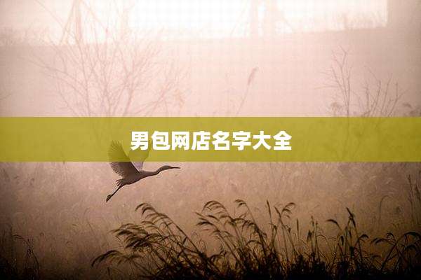 男包网店名字大全